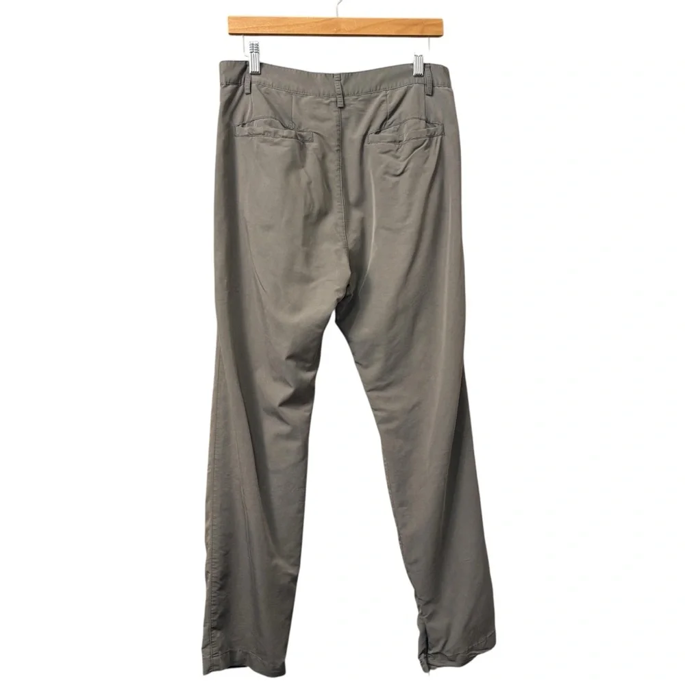 BONELESS Taupe Gray Slim Light Weight Pants‎ Ankle Zip Pants Size Medium